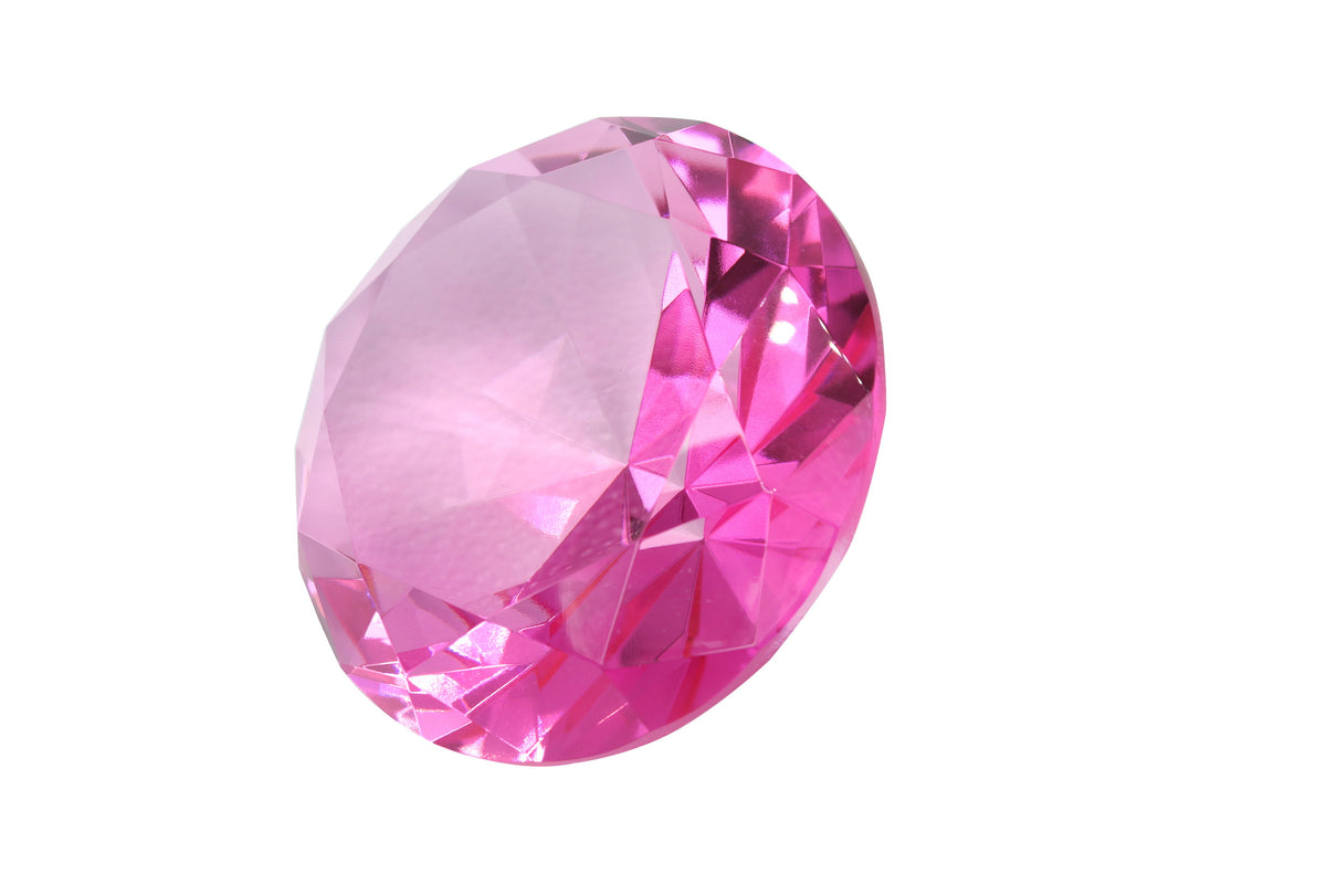 Bulk 100 Pc. Diamond-Shaped Pink Gems
