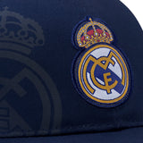 2024 Real Madrid Official Soccer Cap Navy Blue with Faded Version Logo