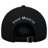 2024 Compatible with Real Madrid Official Soccer Cap Black with Faded Version Logo