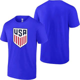 U.S. Soccer USMNT Official Men Royal Blue Soccer T-Shirt Color Logo