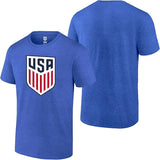 U.S. Soccer USMNT Official Men Heather Blue Soccer T-Shirt