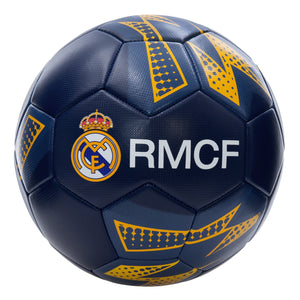 2024 Real Madrid Soccer Ball Officially Licensed Player Ball Size 5 (Shiny Fabric) - Navy