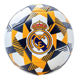 2024 Real Madrid Soccer Ball Officially Licensed Player Ball Size 5 (Shiny Fabric) - White