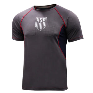 U.S. SOCCER MEN'S LIGHTWEIGHT POLYESTER EXERCISE T-SHIRT