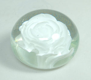 M Design Art Handcraft Glass White Flower Series Handmade Glass Paper