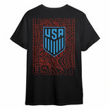 U.S. SOCCER CITY LIGHTS BLACK T-SHIRT